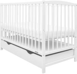  New Baby LILLY Kiságy Fiókkal - Fehér - 120x60 cm (9050430)