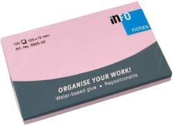 Info Notes Notes adeziv Info 125 X 75 mm, 100 bucati, Roz pastel (IN5655-02)