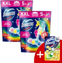Domestos Power5 WC frissítő blokk Magic Unicorn (10x50g) + Ajándék Domestos Duo WC blokk