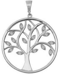  Életfa medál, fehér arany ékszer