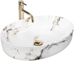 Rea Queen Carrara Ovális Mosdó - 55x43 cm
