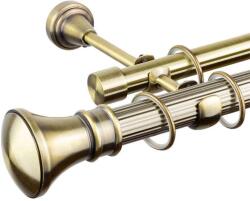  Kolosos Dupla Függönyrúd - Antik Arany - 400 cm - pepita - 33 886 Ft