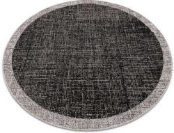 Kör Szőnyeg - Fekete-Ezüst - 160 cm (DEV1175)