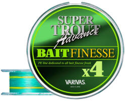 VARIVAS SUPER TROUT ADVANCE BAIT FINESSE PE X4 100m #0.6 0.128mm 10.0lb Green Fluo (V119186) - koi-farm