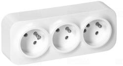 Anco Dugalj 3-as falon kívüli, földelt, fehér Anco, 16 A; 250 V; 60Hz, 7209W (7209W)