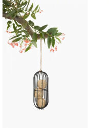 SingingFriend BEAU drót madáretető fekete ovális (D002)