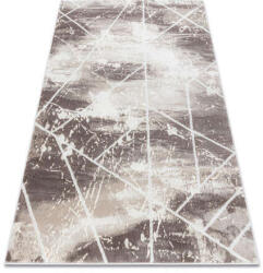  CORE Geometriai Szőnyeg - Két Szintű - Elefántcsont/Fehér - 120x170 cm