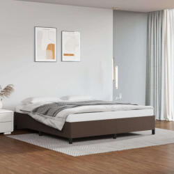 vidaXL Elegáns Barna Műbőr Ágykeret - 180x200 cm (347266)