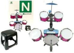 LEAN Toys Játék Dobkészlet - Rózsaszín - 4835