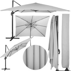 SPRINGOS XXL szögletes kerti Napernyő 3x4m - Világosszürke (GU0048)