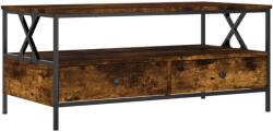 vidaXL Modern Dohányzóasztal - Füstös Tölgy - 100x51x45 cm (835301)