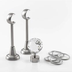  Crystal Galériakarnis - Fém, Ezüst - 360 cm (CRISTAL - S03-360)