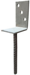  Gerenda talp, L alakú, bebetonozható 80x60 Fvz (12505080006000004000)