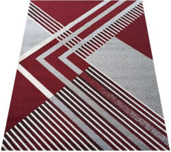 Otto 03 Modern Szőnyeg - Szürke-Bordó - 200x290 cm (OTTO-03-GRRE-200X290)