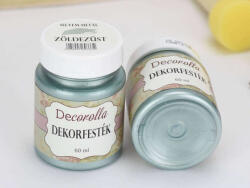 Decorolla selyem-metál dekorfesték 60ml zöldezüst (F1710)