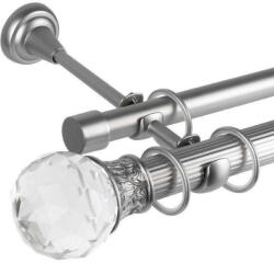 Odeon Dupla Függönyrúd Galéria - Króm - 320 cm