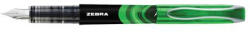 Zebra Töltőtoll, 0, 6 mm, ZEBRA, zöld (TZ19674) - fapadospatron