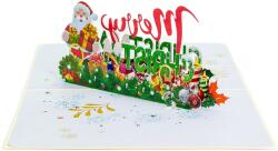 Kiriori Carte de felicitare Kiriori Pop-up - Moș Crăciun (CSICH194PAEN)