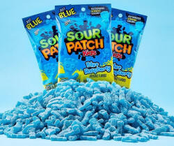 Sour Patch Kids Blue Raspberry kék málnás savanyú gumicukor 102g - delfinbuvar