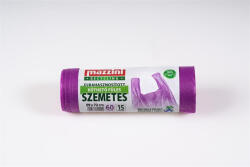 Mazzini Szemeteszsák, újrahasznosított, köthető füles, 60 l, 15 db, 59x72 cm, MAZZINI (KHK905)