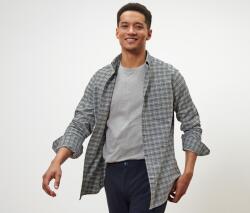 Tchibo Flaneling Világosszürke-sötétkék-kekizöld-törtfehér XL (43/44)