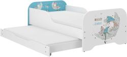 MIKI gyerekágy 160x80cm matraccal és ágyazható ágyneműtartóval benne 140x70 cm matraccal - álomszuszék