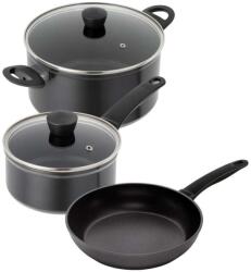 KUHN RIKON - 3 db-os Edénykészlet - Tapadásmentes - Üvegfedeles