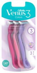 Gillette Venus 3 Colors eldobható női Borotva 3db (7702018018116)