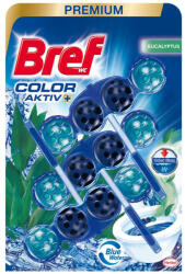 Bref WC illatosító golyós 3 x 50 g Color Aktiv Bref Eucalyptus - delfinbuvar