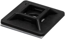 Somogyi Elektronic Kábelkötegelő talp 50db 28x28mm, fekete (CTT 28BK)
