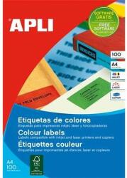 APLI 70x37 mm sárga Etikett (100 lap) (11834)