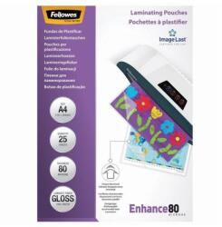 Fellowes Lamináló fólia, A4, 80 micron, fényes, 25 db/doboz, Fellowes® (5396205) - tintasziget