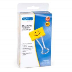 Rapesco Bindercsipesz, 32 mm, Fun , RAPESCO, sárga (IR1354)