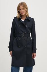 Tommy Hilfiger balonkabát női, sötétkék, átmeneti, kétsoros gombolású, WW0WW42133 - sötétkék 38