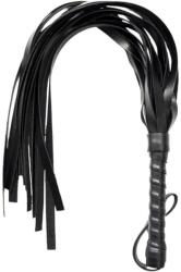  Műbőr korbács - fekete (42cm) - sexshopcenter