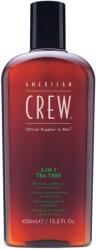 American Crew Șampon, balsam și gel de duș 3 în 1, cu arbore de ceai, 450 ml (12010121484)