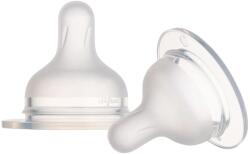 Canpol babies Tetine din silicon Canpol - pentru S-sticlă în formă, dimensiune M, 3 luni+, 2 buc (59/892C)
