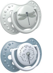 LOVI Suzete de silicon Lovi - Botanic, 0-3 luni, 2 buc, pentru baietei (22/869b)