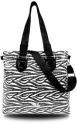 Zellia zebra mintás női válltáska 36 × 38 cm (Z-15788375)