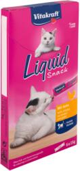 Vitakraft Snack lichid pentru pisici Vitakraft cu Pui si Taurina 6x15g