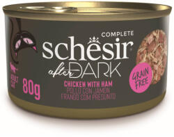 Schesir Hrana umeda pentru pisici Schesir After Dark Conserv, sup cu Pui i unc 80 gr