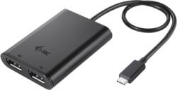 i-tec USB-C DUAL 4K/60HZ (SINGLE 8K/30HZ) DP VIDEO ADAPTER (C31DUAL4K60DP) - macropolis