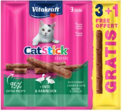 Vitakraft Recompense pentru pisici Vitakraft Cat Sticks Rata/Iepure 3+1 PROMO
