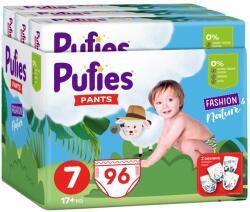 pufies Scutece chilotei Pufies Fashion & Nature - Marimea 7, 96 buc. , 17+ kg, Maxi pack 3 (54000148)