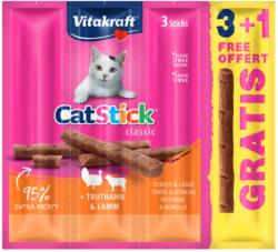 Vitakraft Recompense pentru pisici Vitakraft Cat Sticks Curcan/Miel 3+1 PROMO