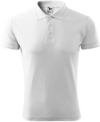 MALFINI Férfi galléros póló Pique Polo - Fehér | 2XL (2030017)