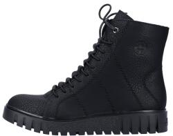 RIEKER Ghete dama, Rieker, Y3420-00-Negru, casual, piele ecologica, imblanite, cu talpa joasa, negru (Marime: 38)