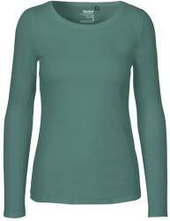 Neutral Hosszú ujjú női póló organikus Fairtrade biopamutból - Teal | L (NE-O81050-1000329629)