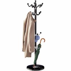 Casaria Cuier de podea TENZY cu bază din marmură, 37x173cm, negru