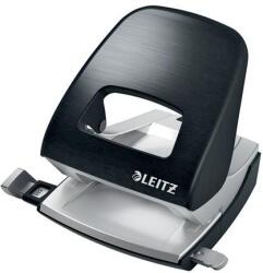 Leitz Lyukasztó, kétlyukú, 30 lap, fém, LEITZ "Nexxt Style, szaténfekete (E50060094) - pritone